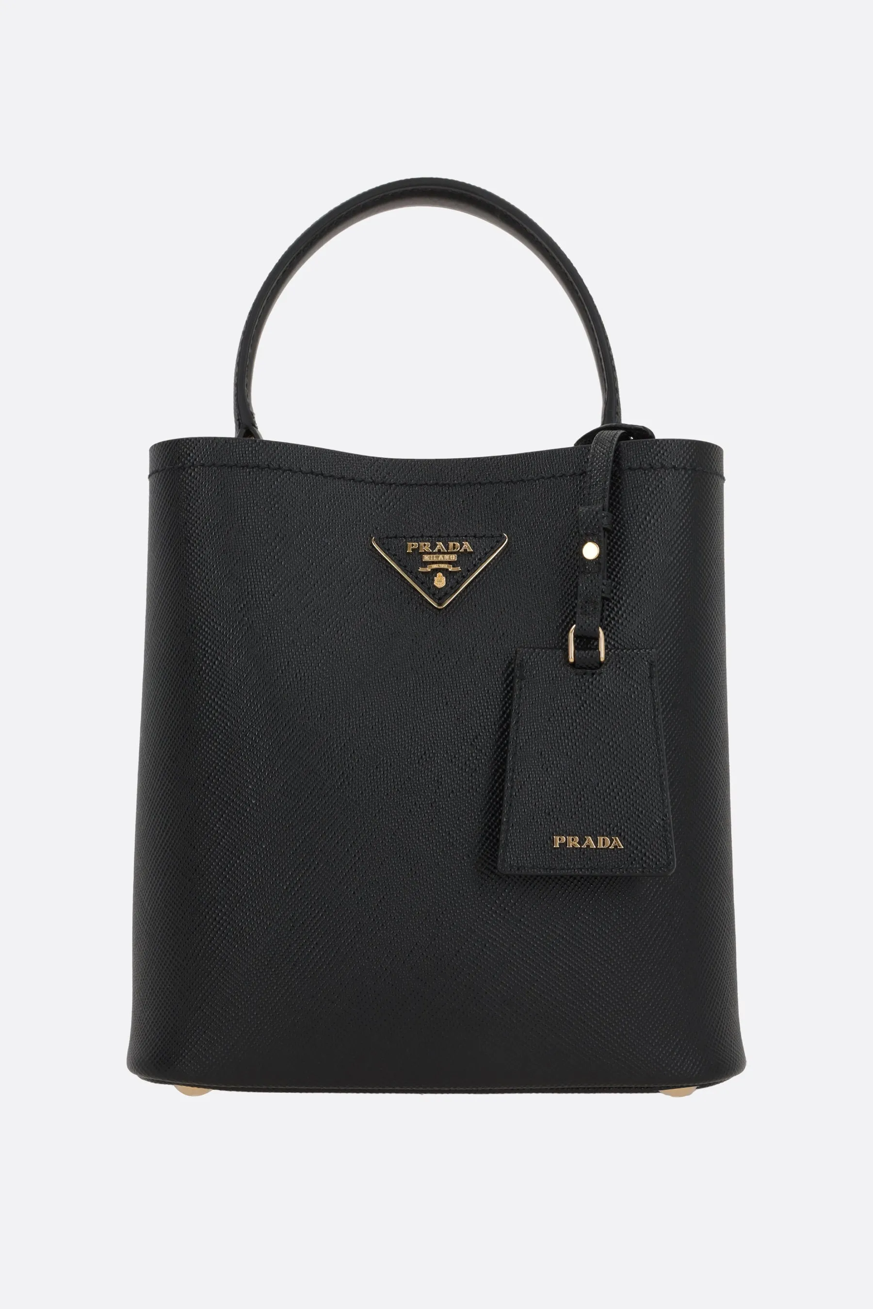 Saffiano Leather Bucket Handbag