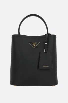 Saffiano Leather Bucket Handbag
