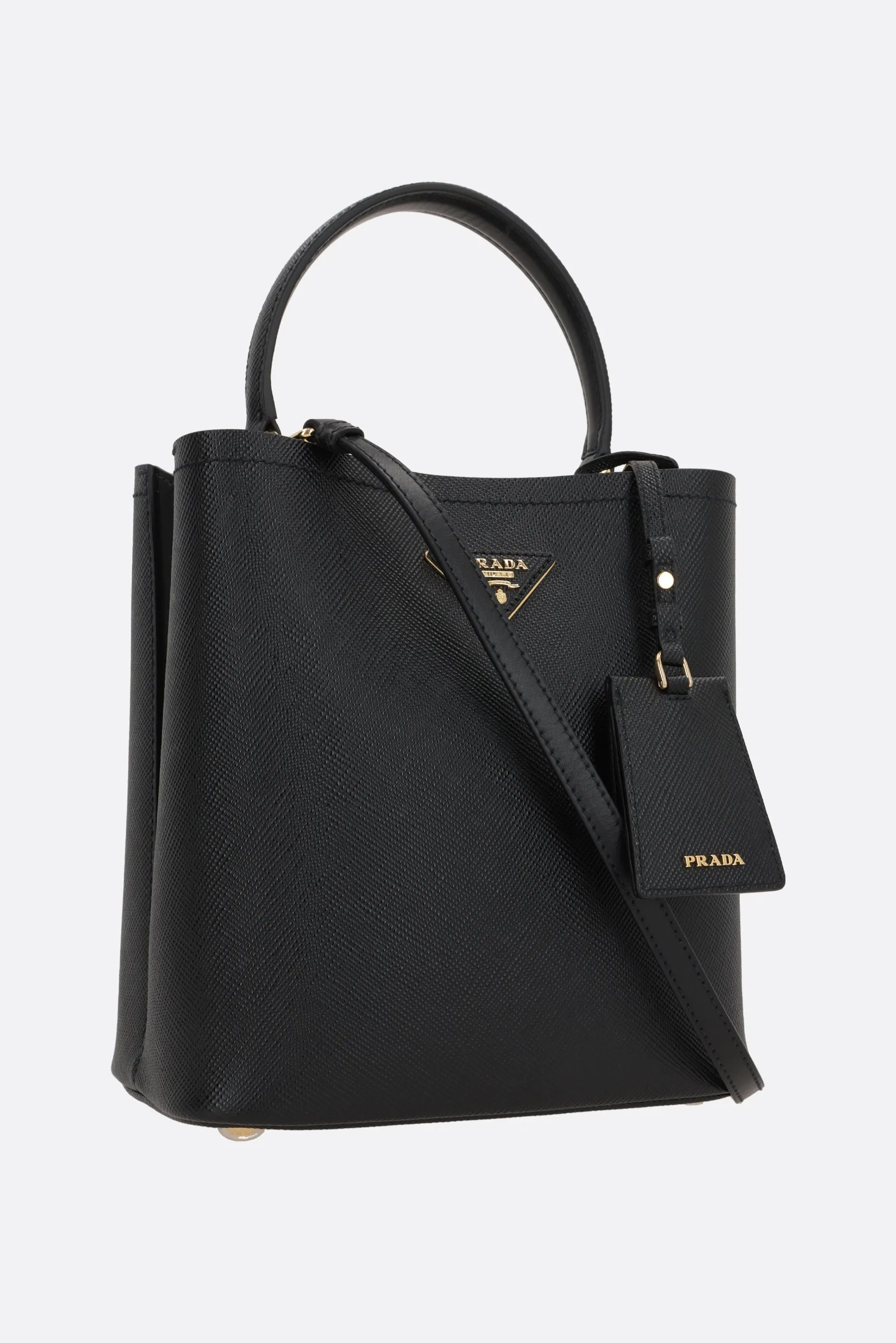 Saffiano Leather Bucket Handbag