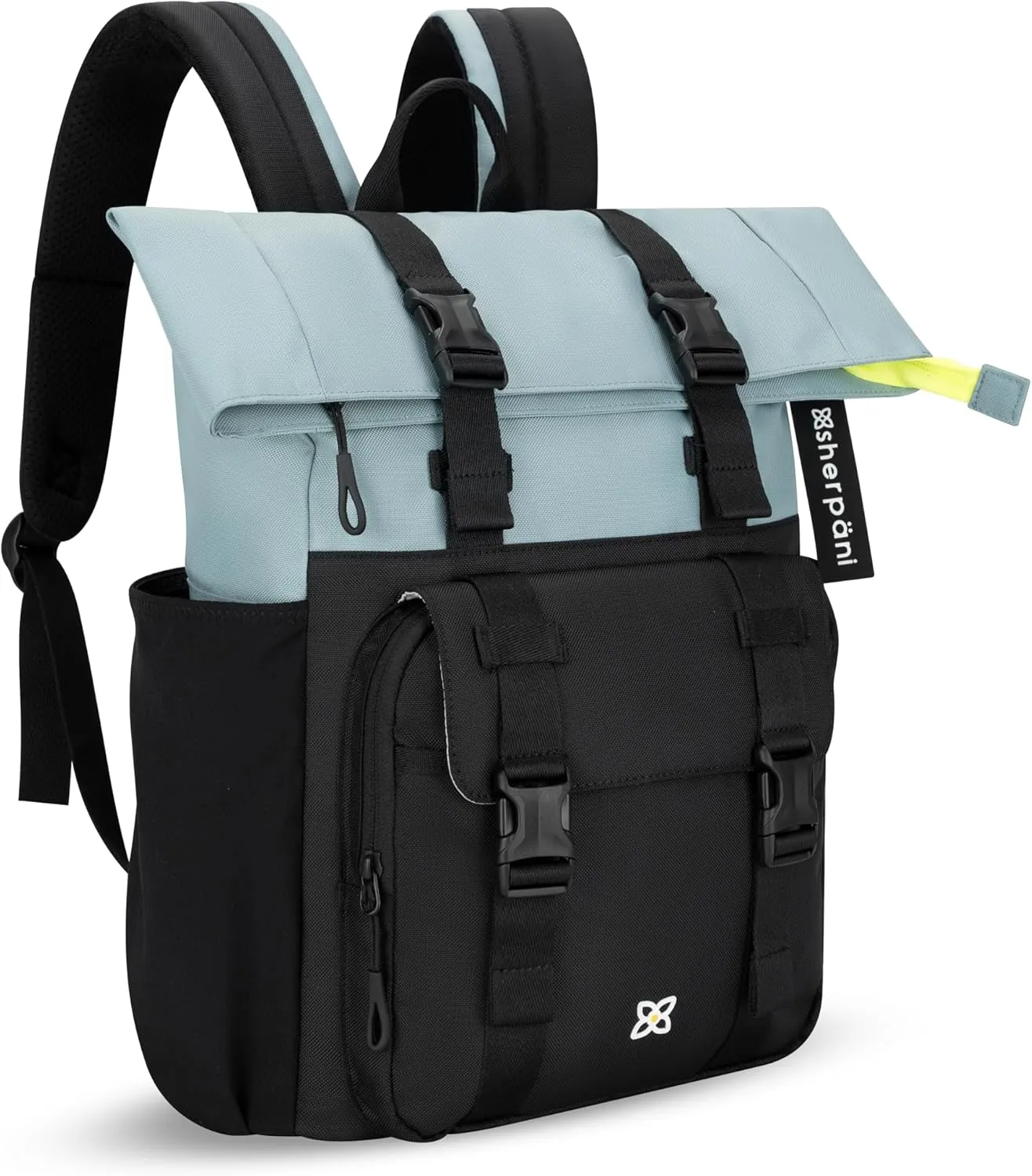 Sherpani Sedona, Travel Backpack Purse, Laptop Backpack, 16L Recycled Nylon Backpack, Fits 15 Inch Laptop, RFID Protection, Travel Gift for Mothers Day 2025 (St. Lucia)