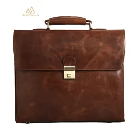 Slim Laptop bag in Dark Bown