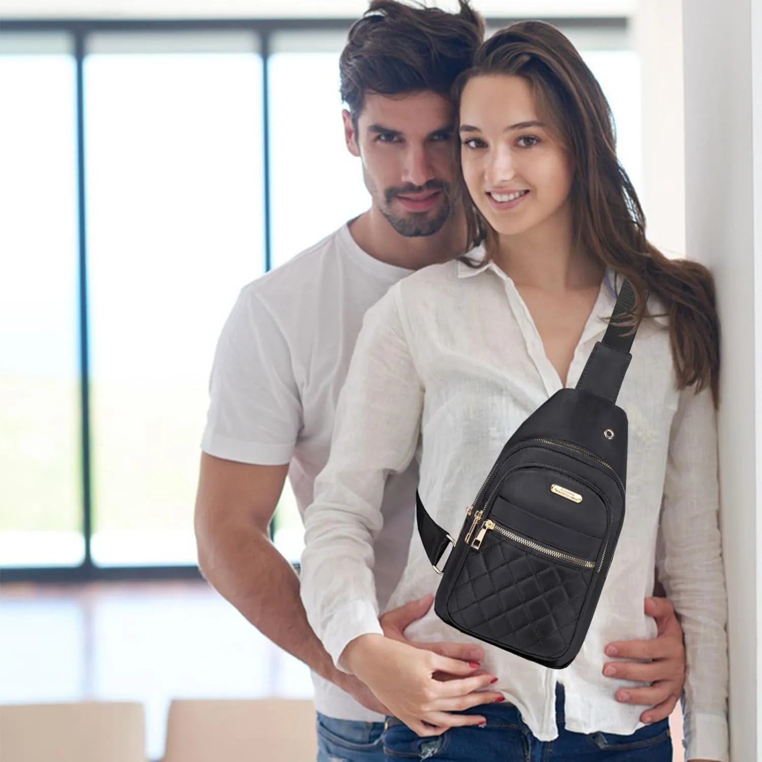 Small Sling Backpack Crossbody Sling Bag for Women, Chest Bag Daypack Cross Body Bag for Traveling Hiking Running