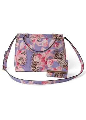 Structured Everyday Handbag - Purple Multi