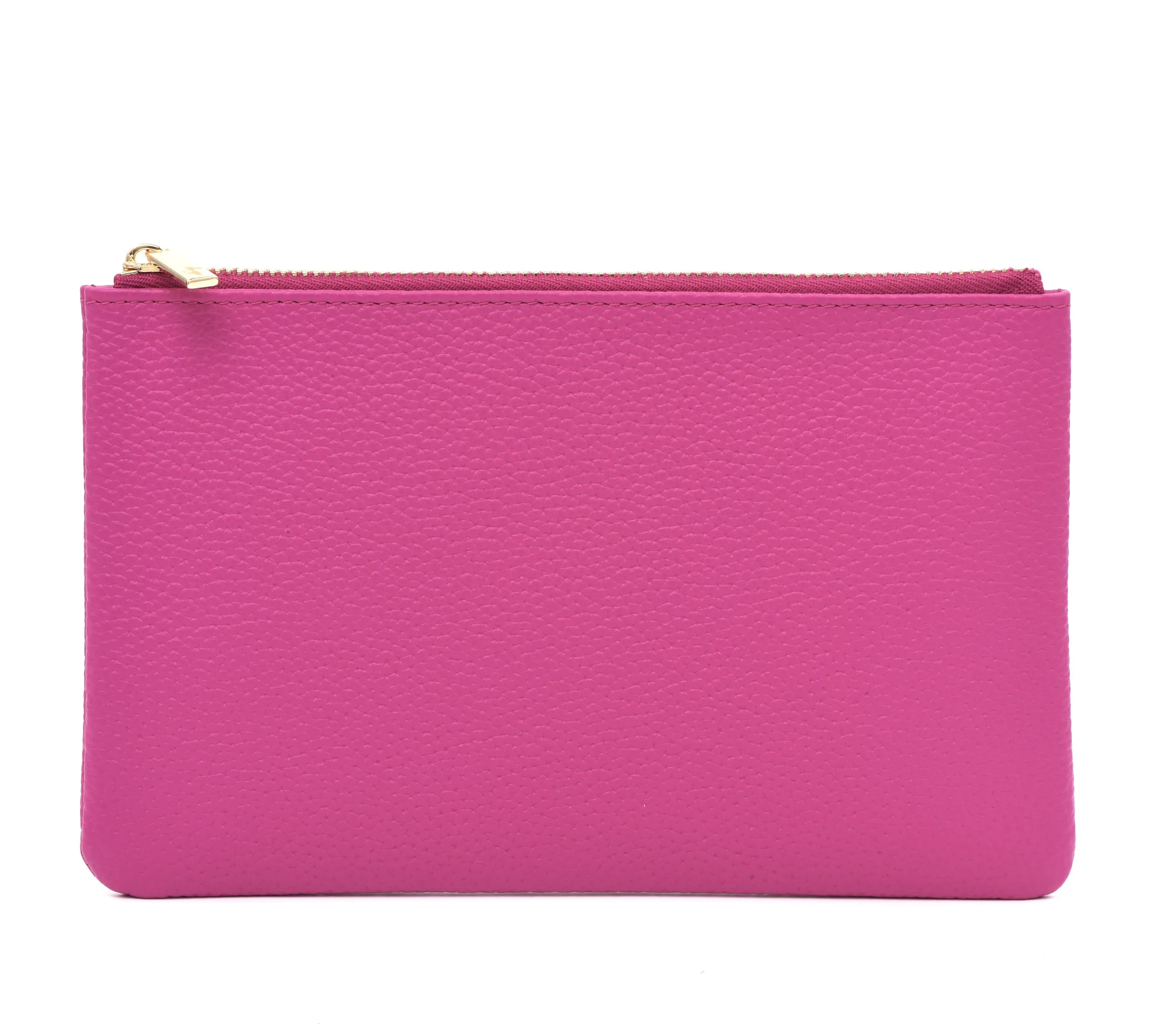 The "M" Case - Togo Leather Zipped Pouch