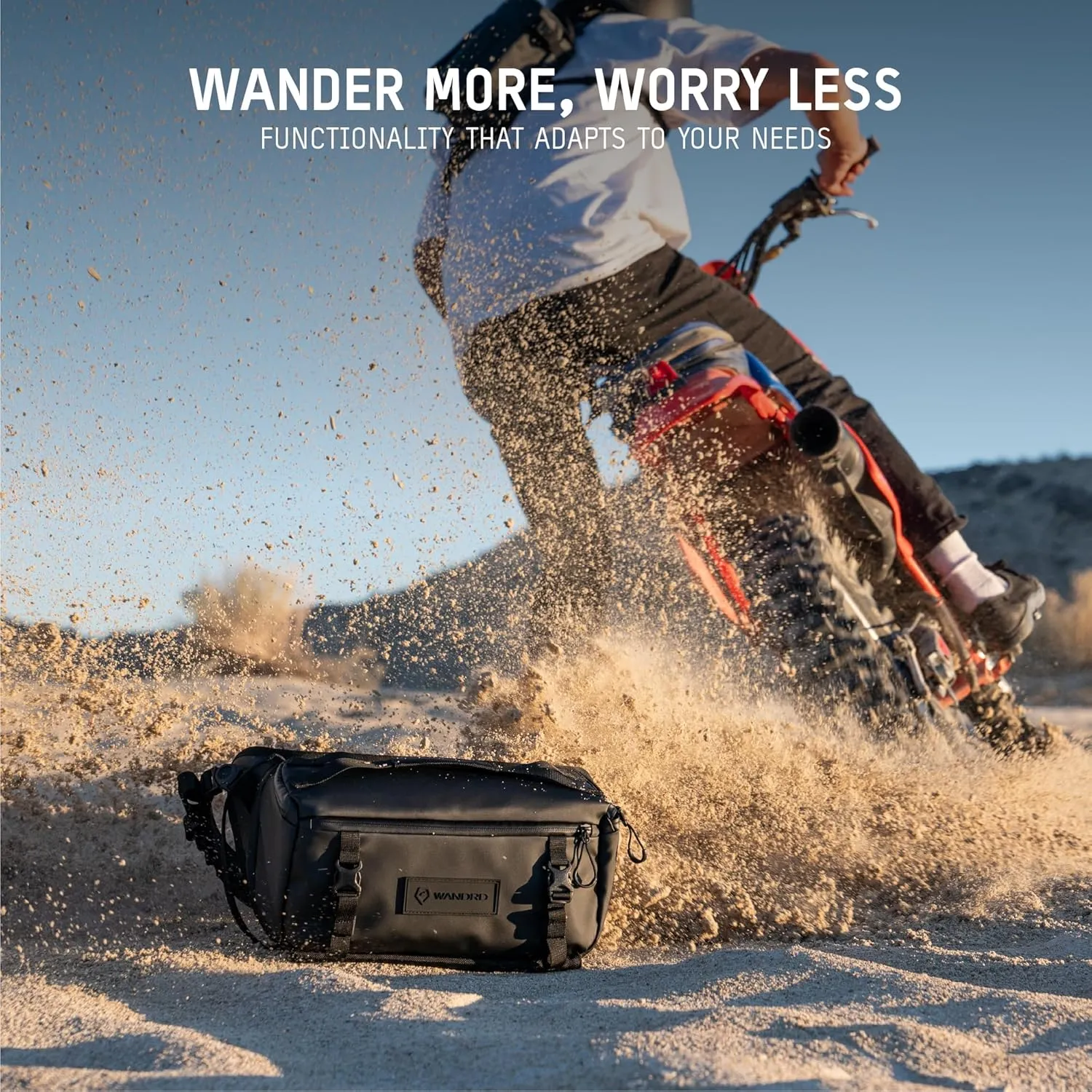 WANDRD ROGUE 9L Sling: Compact Camera Sling and Crossbody Bag with Fast Access, 3-Way Carry Lightweight Everyday Bag Great for Travel, Photography, and Daily Use (Aegean Blue)