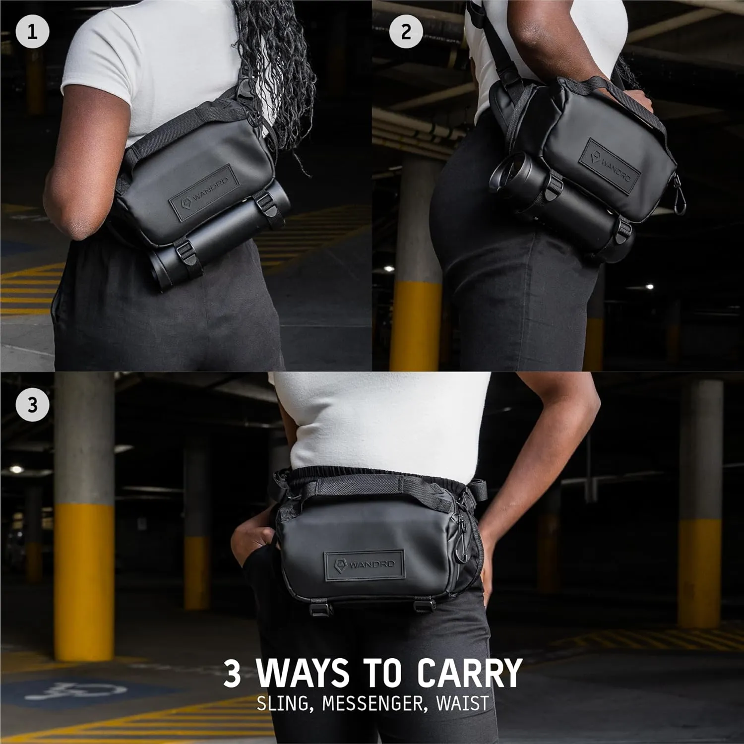 WANDRD ROGUE 9L Sling: Compact Camera Sling and Crossbody Bag with Fast Access, 3-Way Carry Lightweight Everyday Bag Great for Travel, Photography, and Daily Use (Aegean Blue)