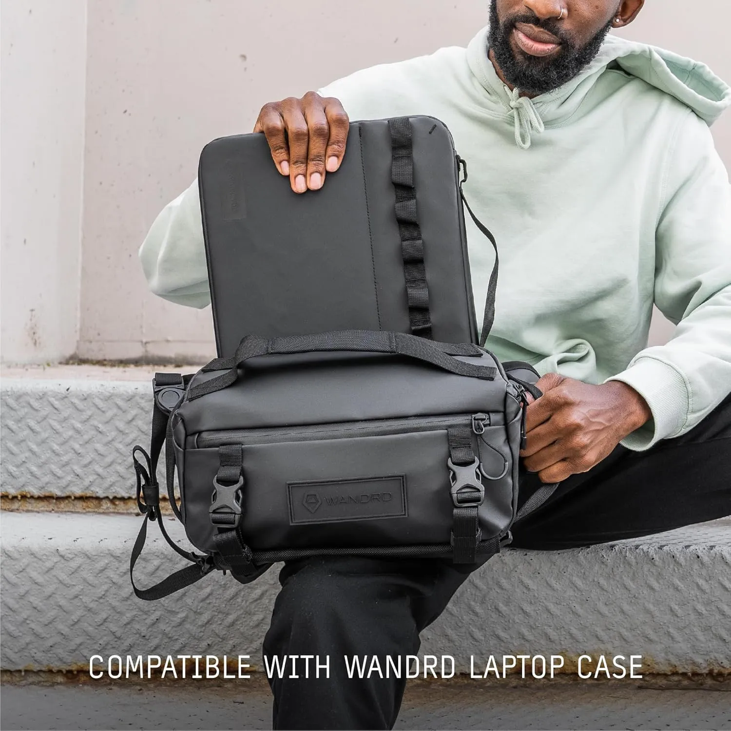 WANDRD ROGUE 9L Sling: Compact Camera Sling and Crossbody Bag with Fast Access, 3-Way Carry Lightweight Everyday Bag Great for Travel, Photography, and Daily Use (Aegean Blue)