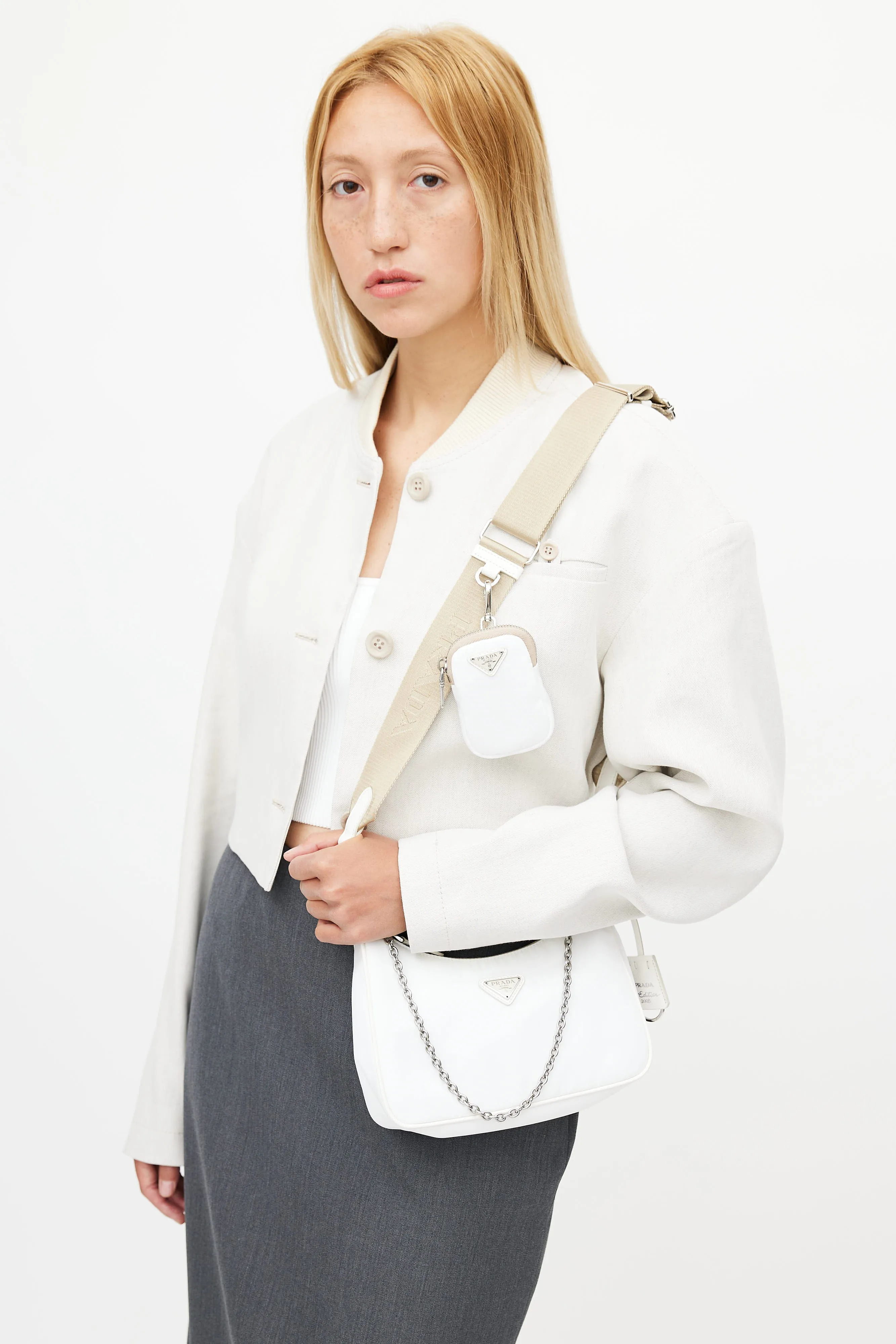 White Re-Edition 2005 Mini Shoulder Bag