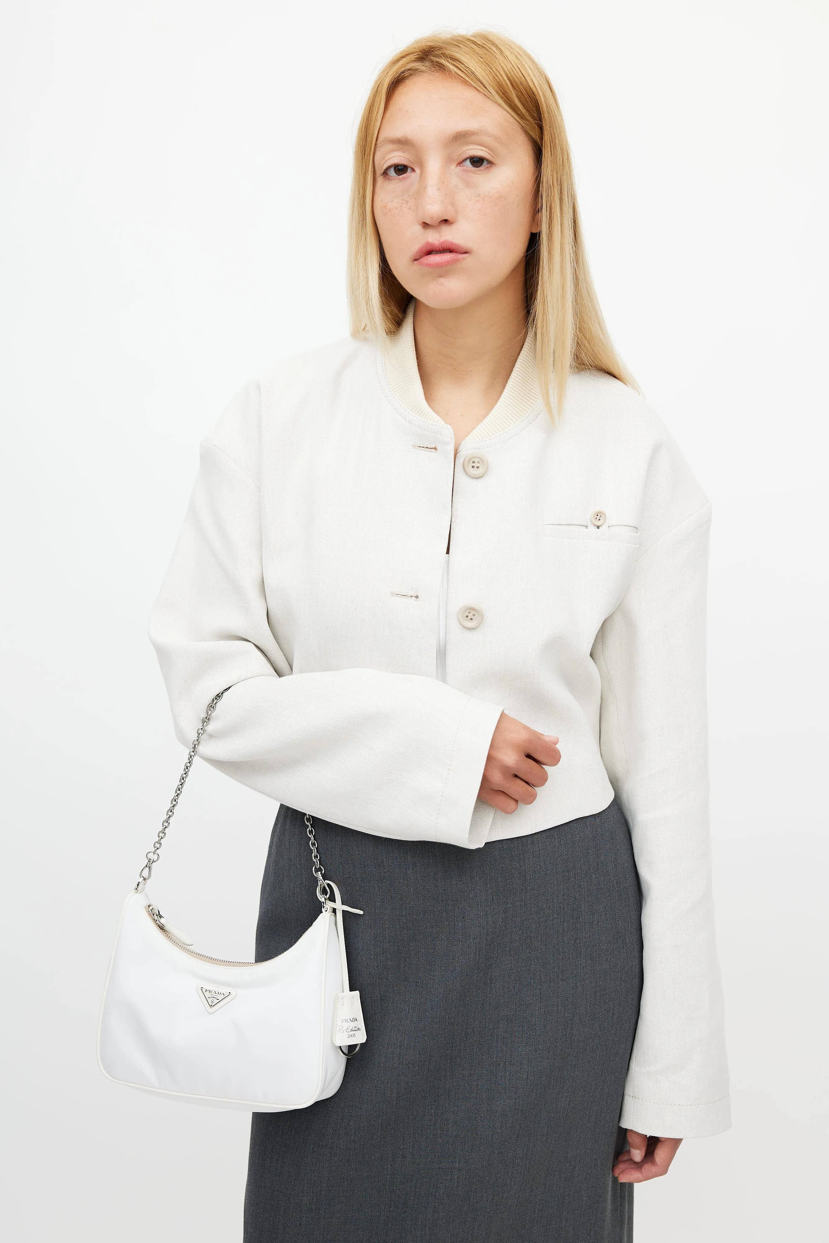 White Re-Edition 2005 Mini Shoulder Bag