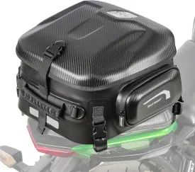 WILD HEART Motorcycle Tail Bag Hard Shell with Expandable Capacity 24L-34L Waterproof Wear-Resistant Hold Helmet Rear Seat Bag