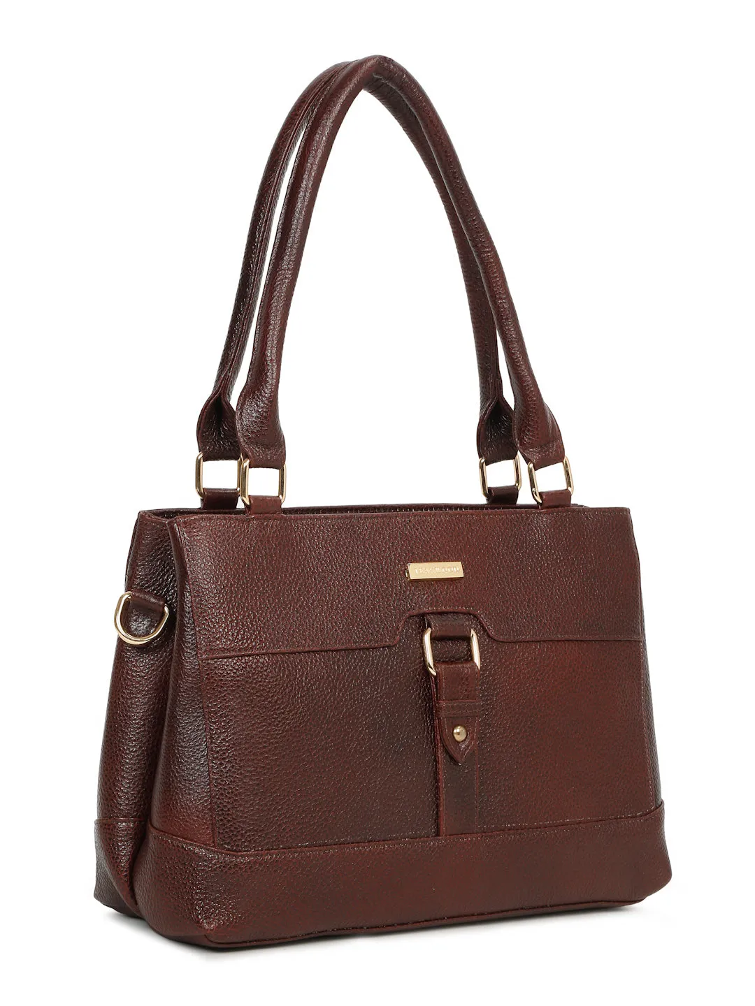 Women's Textured Leather Structured Bag