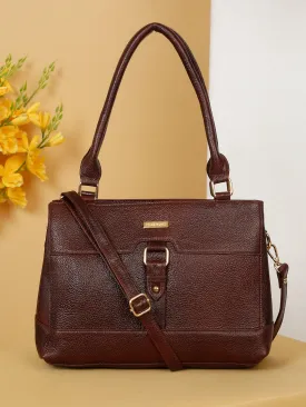 Women's Textured Leather Structured Bag