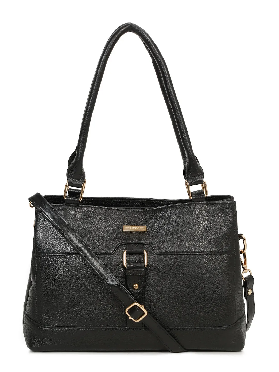 Women's Textured Leather Structured Bag