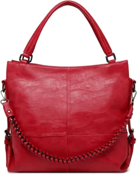 Women's Tote foreskin and leather work handbag, crossbody bag, large capacity shoulder bag